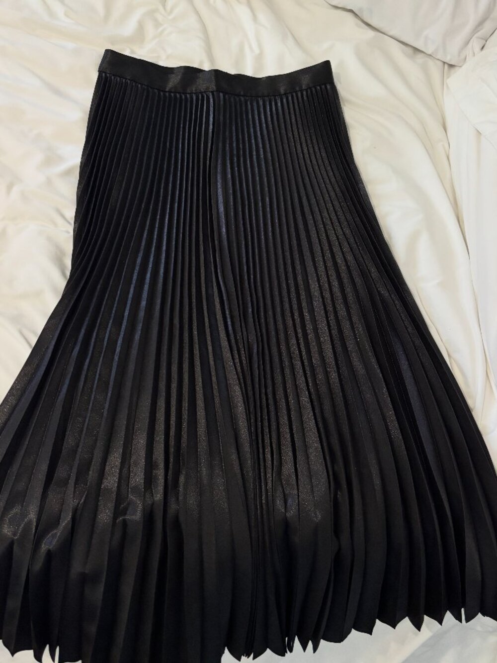 Black Pleated Elie Tahari Skirt
